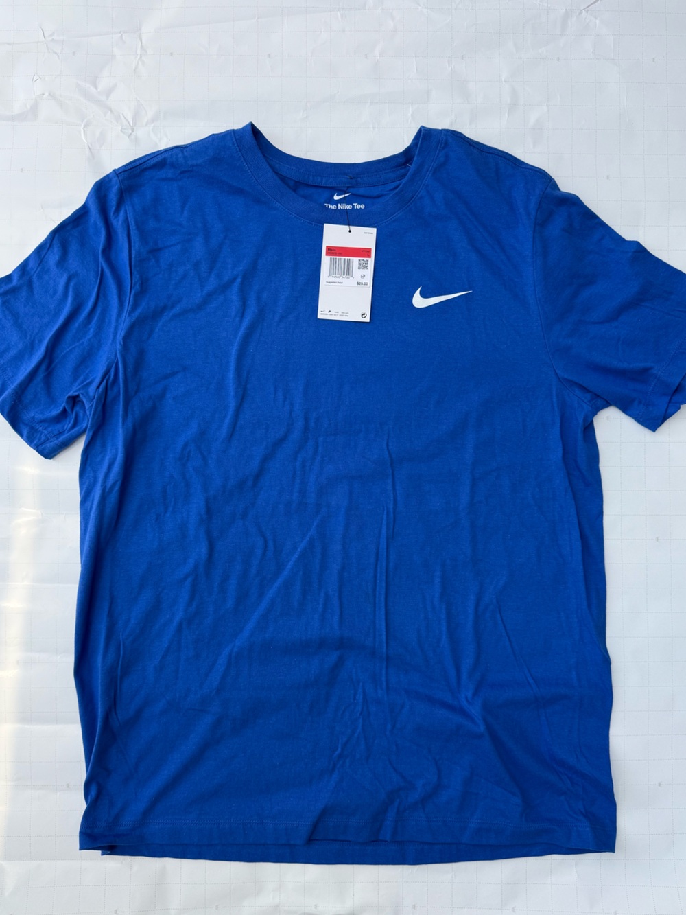Nike Royal Blue Tee with White Swoosh